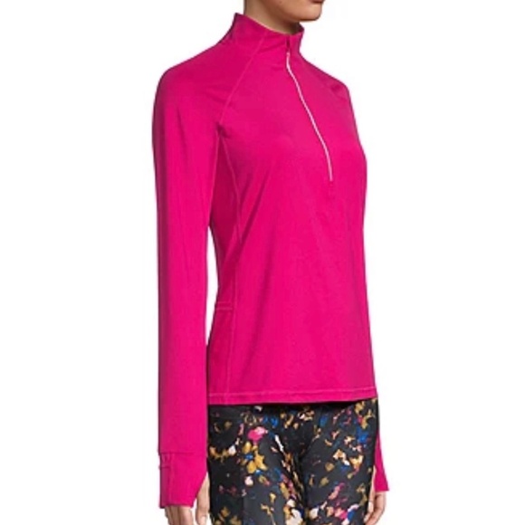 Xersion Women's Fuchsia Pink Long Sleeve Quarter-Zip Pullover Size M XXL - Picture 3 of 10